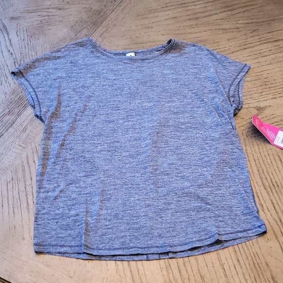 Yogalicious size S blue t shirt NWT open back 💙 - Picture 7 of 7